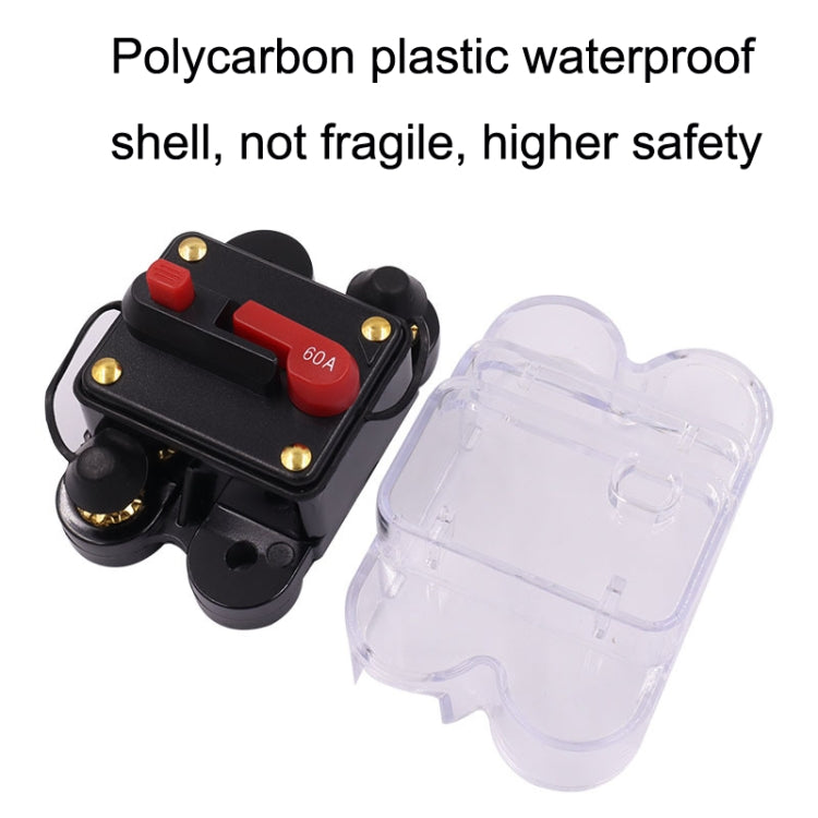 CB2 Car RV Yacht Audio Modification Automatic Circuit Breaker Switch, Specification: 60A - Fuse by PMC TechLife | Online Shopping South Africa | PMC TechLife