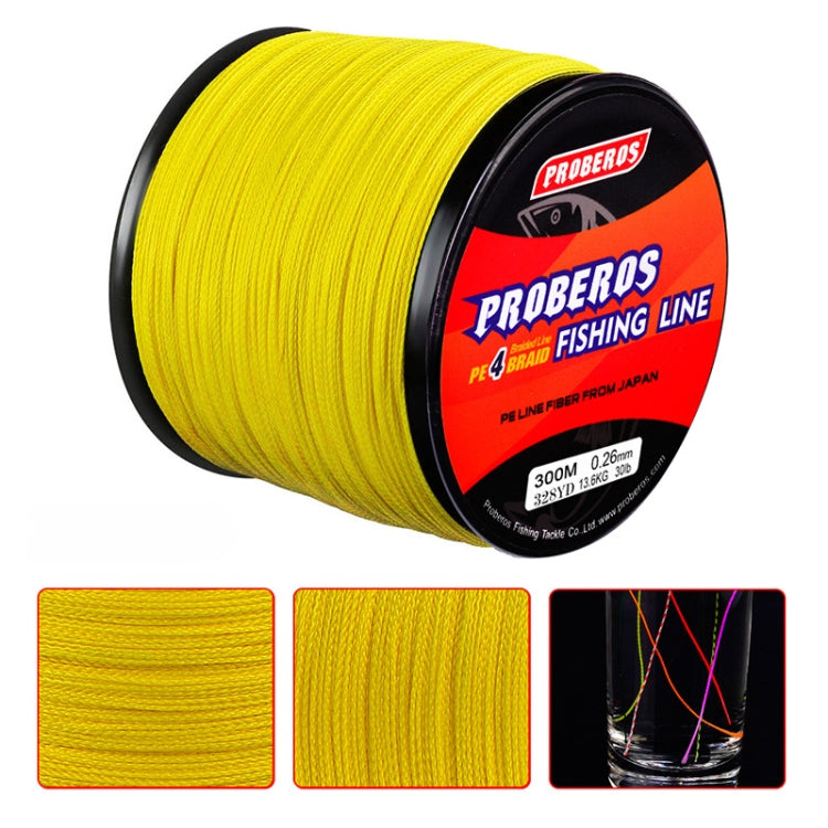 PROBEROS 4 Edited 300M Fish Line, Line number: 4.0 / 40LB(Green) - free shipping - PMC TechLife - Order now!