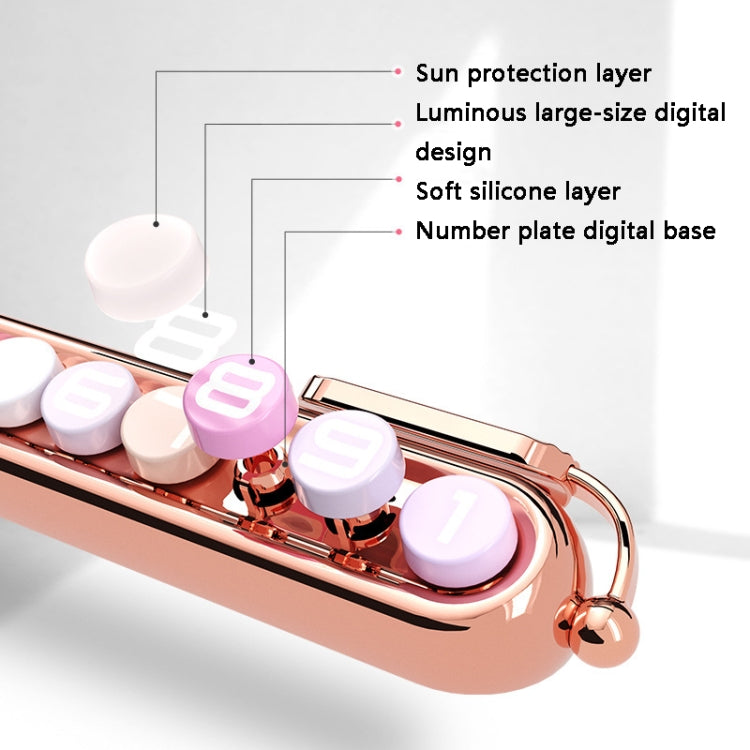 Colorful Car Temporary Parking Number Card, Color: Milk Tea - Parking Card by PMC TechLife | Online Shopping South Africa | PMC TechLife