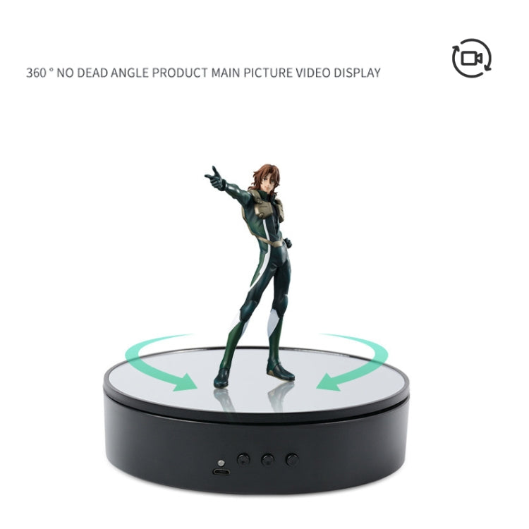 15cm Adjustable Speed Rotating Display Stand Props Turntable(Black Mirror) -  by PMC TechLife | Online Shopping South Africa | PMC TechLife