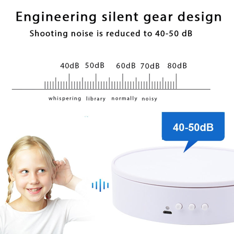 15cm Adjustable Speed Rotating Display Stand Props Turntable(Black Mirror) -  by PMC TechLife | Online Shopping South Africa | PMC TechLife