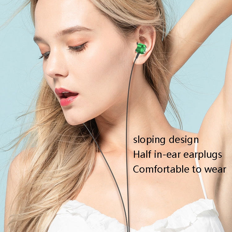 2 PCS TS6000 3.5mm Metal Elbow In-Ear Wired Control Earphone with Mic(White) - In Ear Wired Earphone by PMC TechLife | Online Shopping South Africa | PMC TechLife