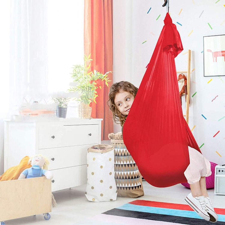 Kids Elastic Hammock Indoor Outdoor Swing, Size: 1x2.8m (Red) - Hammocks by PMC TechLife | Online Shopping South Africa | PMC TechLife | Buy Now Pay Later Mobicred