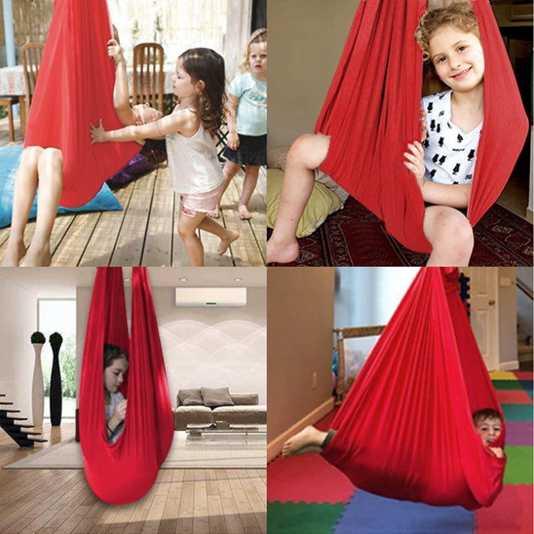 Kids Elastic Hammock Indoor Outdoor Swing, Size: 1x2.8m (Silver Gray) - Hammocks by PMC TechLife | Online Shopping South Africa | PMC TechLife | Buy Now Pay Later Mobicred