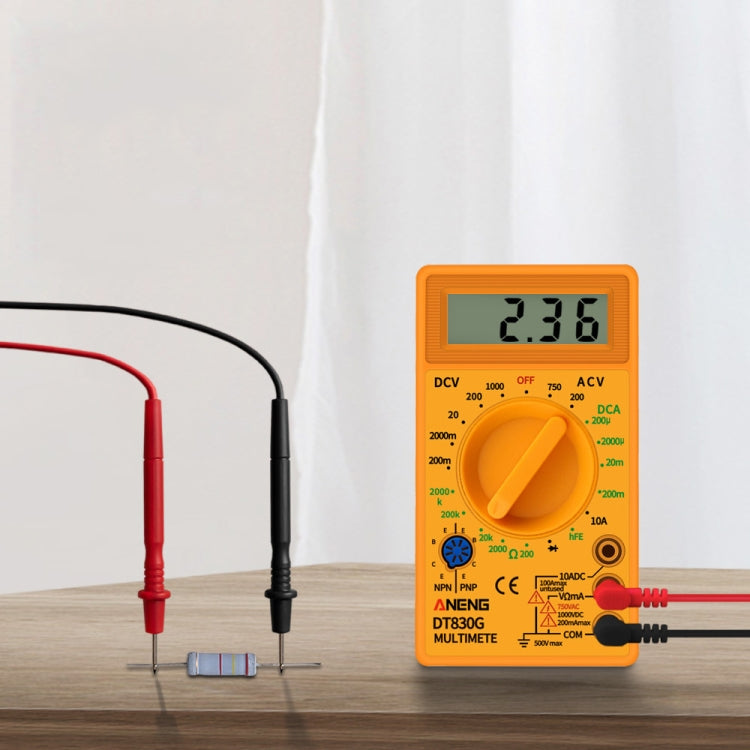 2 PCS ANENG DT830G Portable Digital Multimeter(Yellow) - free shipping - PMC TechLife - Order now!