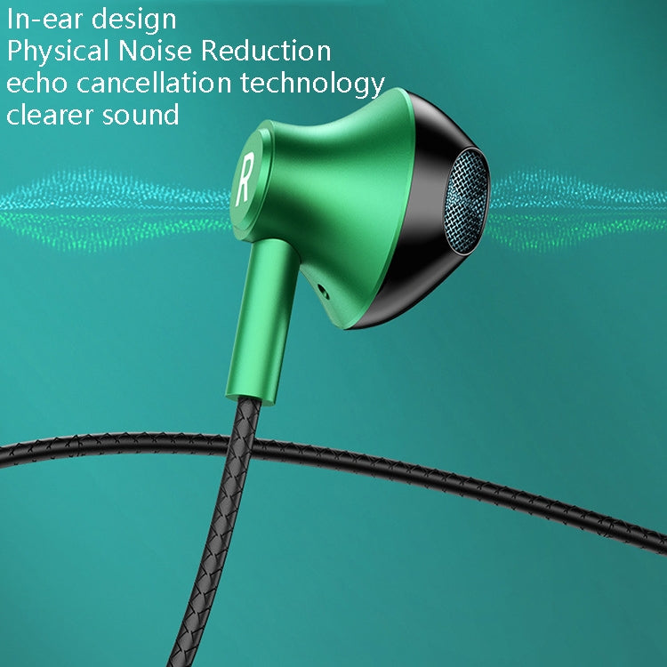 TS6800 3.5mm Metal Elbow Noise Cancelling Wired Game Earphone(Silver Gray) - Normal Style Earphone by PMC TechLife | Online Shopping South Africa | PMC TechLife