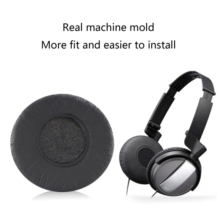 2pcs Sponge Cushion Earpads For Sony MDR-NC7 / NC5 Headset(Black) - Earmuff & Pad by PMC TechLife | Online Shopping South Africa | PMC TechLife | Buy Now Pay Later Mobicred