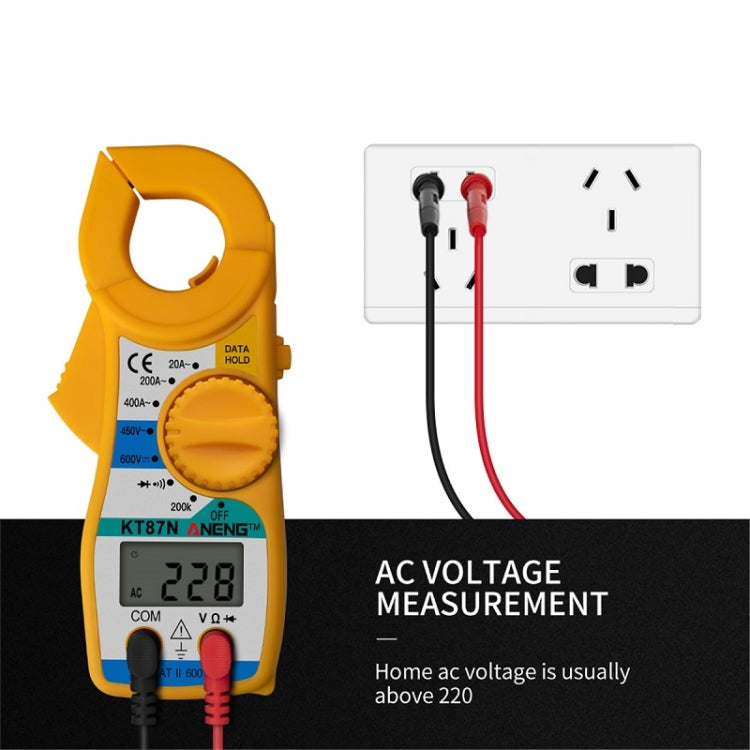 ANENG KT-87N Clamp Voltage And Current Measuring Multimeter(Blue) - Digital Multimeter by ANENG | Online Shopping South Africa | PMC TechLife | Buy Now Pay Later Mobicred