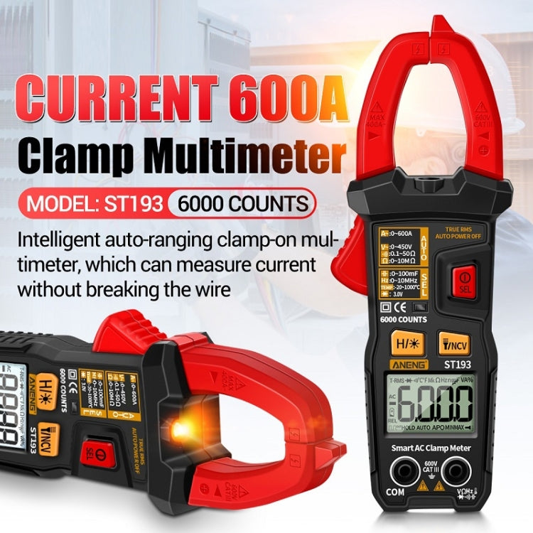 ANENG ST193 Intelligent Automatic Multifunctional AC Clamp Digital Meter - free shipping - PMC TechLife - Order now!