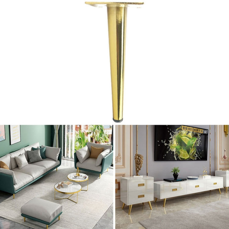 LH-ZT-0001 Cone Round Tube Furniture Support Legs, Style: Straight Cone Height 25cm(Titanium) - Furniture Accessories by PMC TechLife | Online Shopping South Africa | PMC TechLife