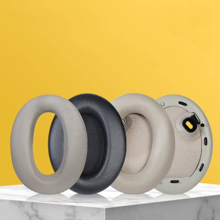 1 Pair PU Leather Earpads for Sony WH-1000XM4, Color: Blue+Buckle - Earmuff & Pad by PMC TechLife | Online Shopping South Africa | PMC TechLife