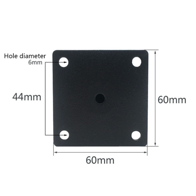 LH-TJ003 Adjustable Stainless Steel Round Tube Furniture Legs, Height: 28cm(Matte Black) - Furniture Accessories by PMC TechLife | Online Shopping South Africa | PMC TechLife