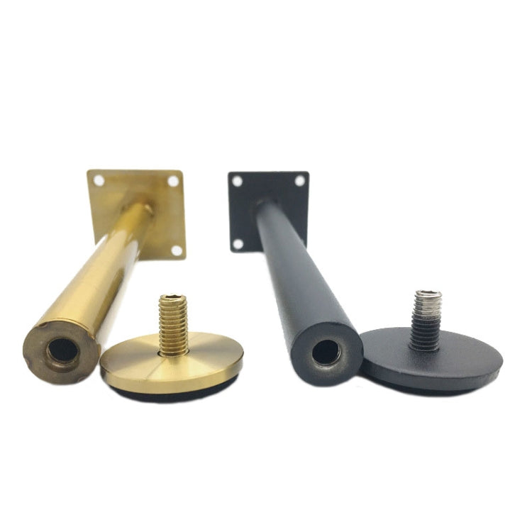 LH-TJ003 Adjustable Stainless Steel Round Tube Furniture Legs, Height: 28cm(Matte Black) - Furniture Accessories by PMC TechLife | Online Shopping South Africa | PMC TechLife