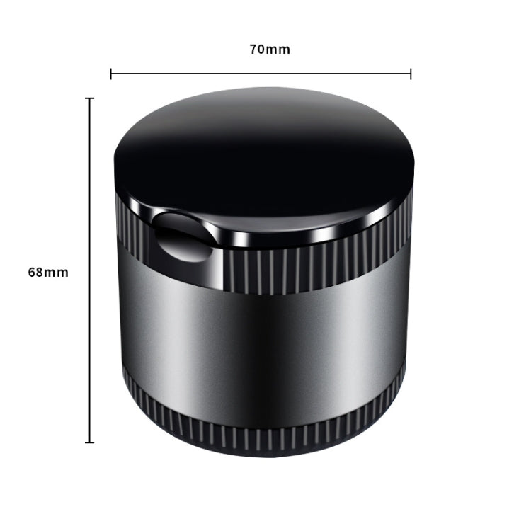 Car Ashtray With LED Ambient Light(Black) - Ashtrays by PMC TechLife | Online Shopping South Africa | PMC TechLife