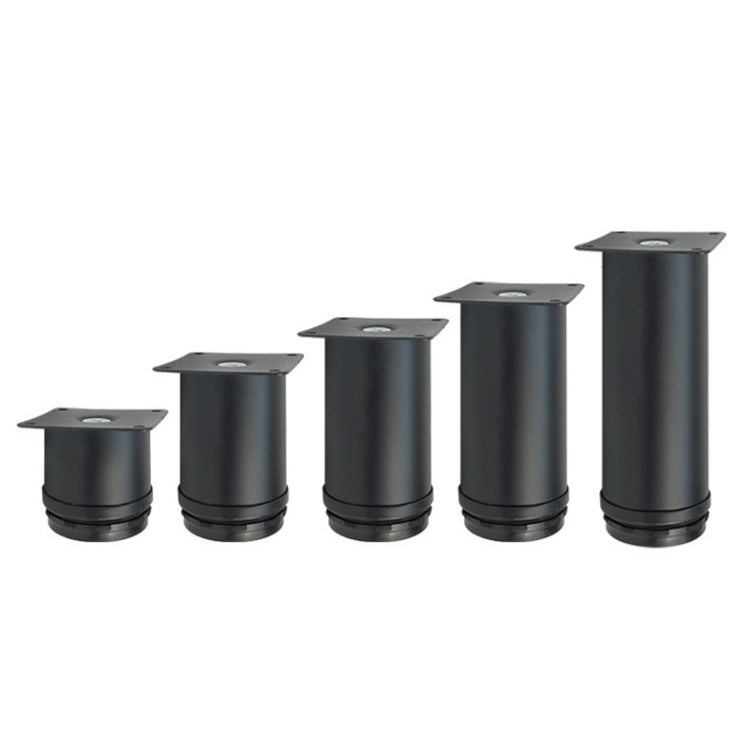 LH-OU050 Thickened Stainless Steel Furniture Support Legs, Height: 12cm(Matte Black) - Furniture Accessories by PMC TechLife | Online Shopping South Africa | PMC TechLife