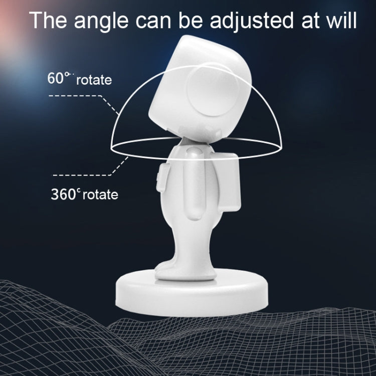 TOPFREE Astronaut Car Bracket Magnetic Adhesive Paste Navigation Car Phone Bracket(White) - Car Holders by PMC TechLife | Online Shopping South Africa | PMC TechLife