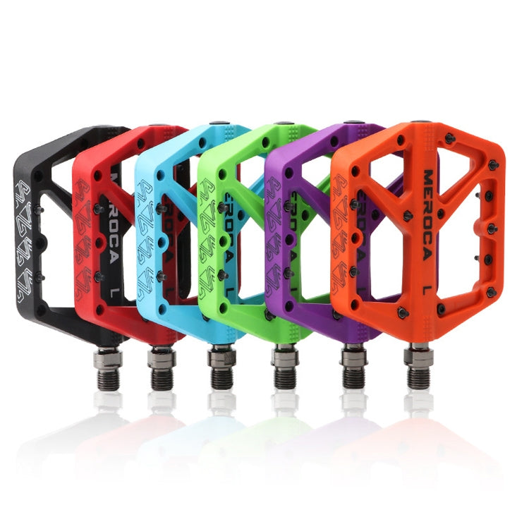 MEROCA Mountain Bike Nylon Pedal(Purple) - Pedals by MEROCA | Online Shopping South Africa | PMC TechLife | Buy Now Pay Later Mobicred