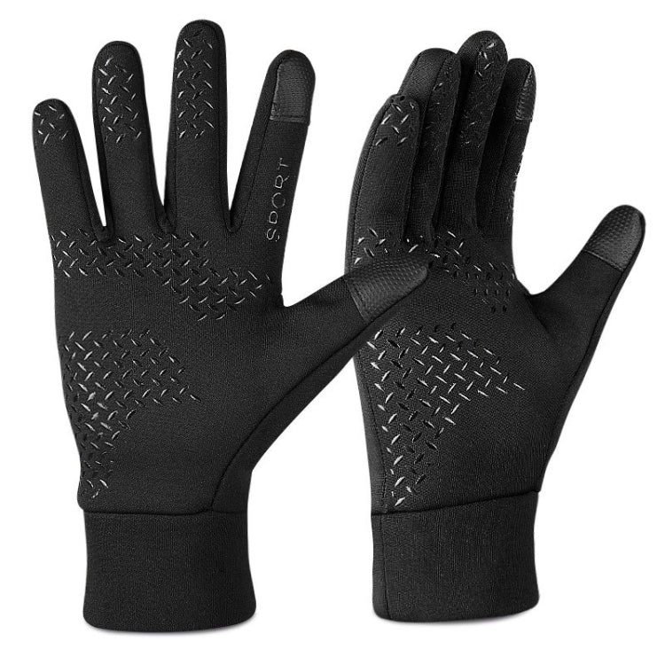 Outdoor Sports Velvet Anti-Slip Glove, Size: L(Black) - Full Finger Gloves by PMC TechLife | Online Shopping South Africa | PMC TechLife