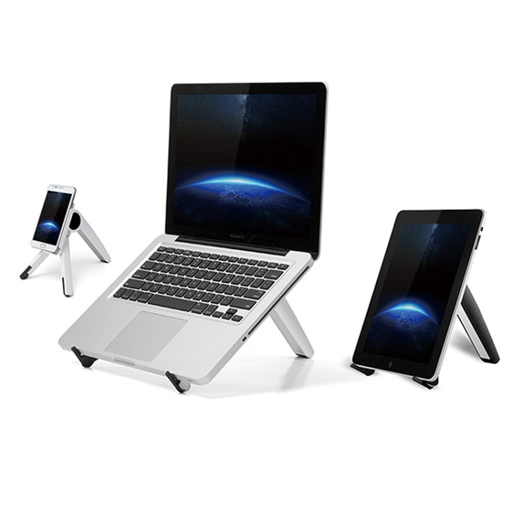 UP-1S Foldable Laptop Stand Mobile Phone Tablet Desktop Stand(Black) - Laptop Stand by PMC TechLife | Online Shopping South Africa | PMC TechLife