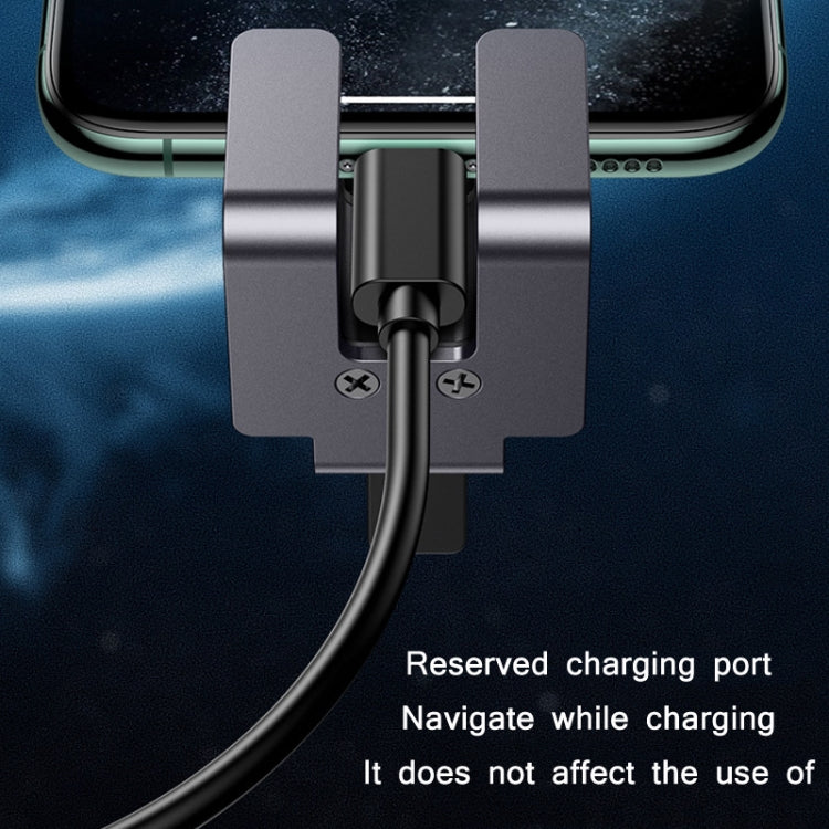 ZJ058 Car Fully Automatic Hidden Double-arm Air Outlet Gravity Bracket(Black) - Car Holders by PMC TechLife | Online Shopping South Africa | PMC TechLife