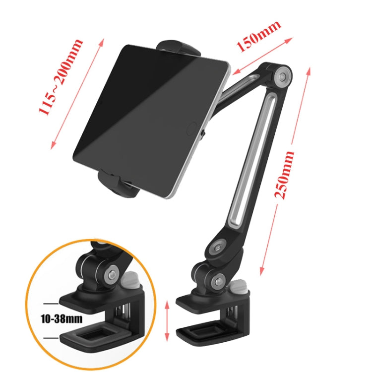 203B Snap-On Lazy Mobile Phone Bracket Bedside Desktop Tablet Bracket(Black) - Lazy Bracket by PMC TechLife | Online Shopping South Africa | PMC TechLife