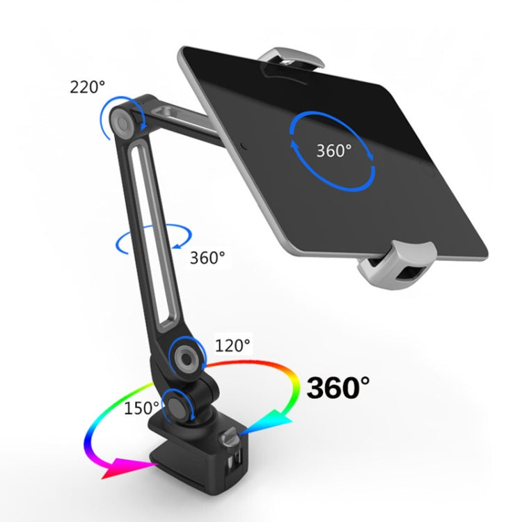 203B Snap-On Lazy Mobile Phone Bracket Bedside Desktop Tablet Bracket(Black) - Lazy Bracket by PMC TechLife | Online Shopping South Africa | PMC TechLife