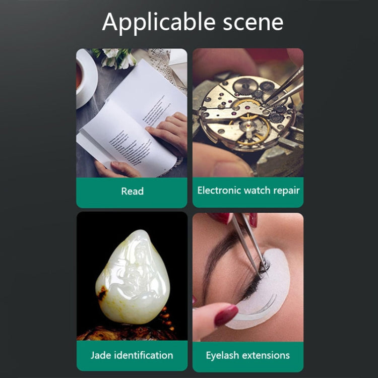 11642DC Multi-magnification Glasses-type Maintenance Rechargeable Magnifying Glass - Glasses Style by PMC TechLife | Online Shopping South Africa | PMC TechLife