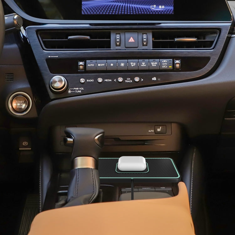 C1-PRO 2 In 1 15W Car Wireless Charging Anti-Slip Pad With Luminous For AirPods / iPhone - free shipping - PMC TechLife - Order now!