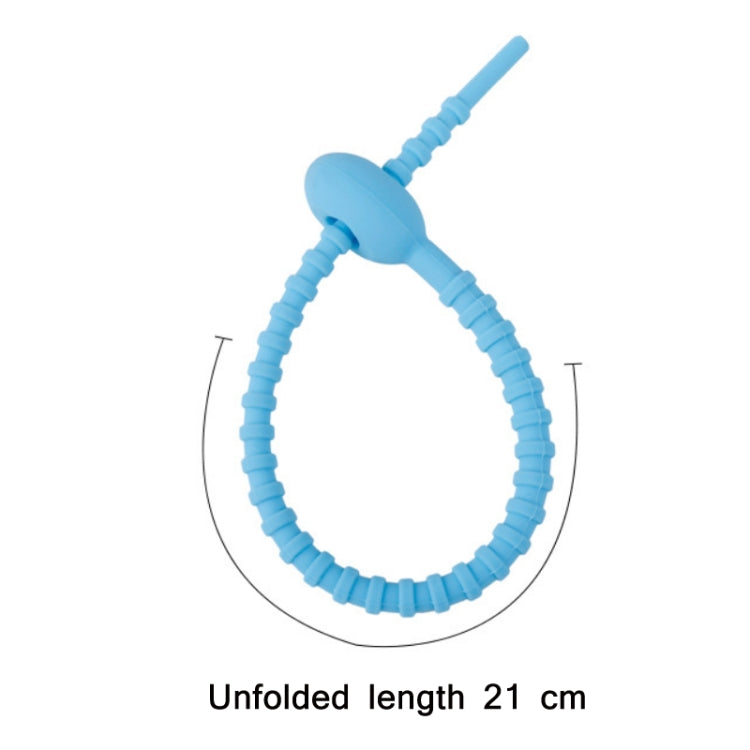 20 PCS Silicone Data Cable Storage Strap Cable Organizer(Brown) - Cable Organizer by PMC TechLife | Online Shopping South Africa | PMC TechLife