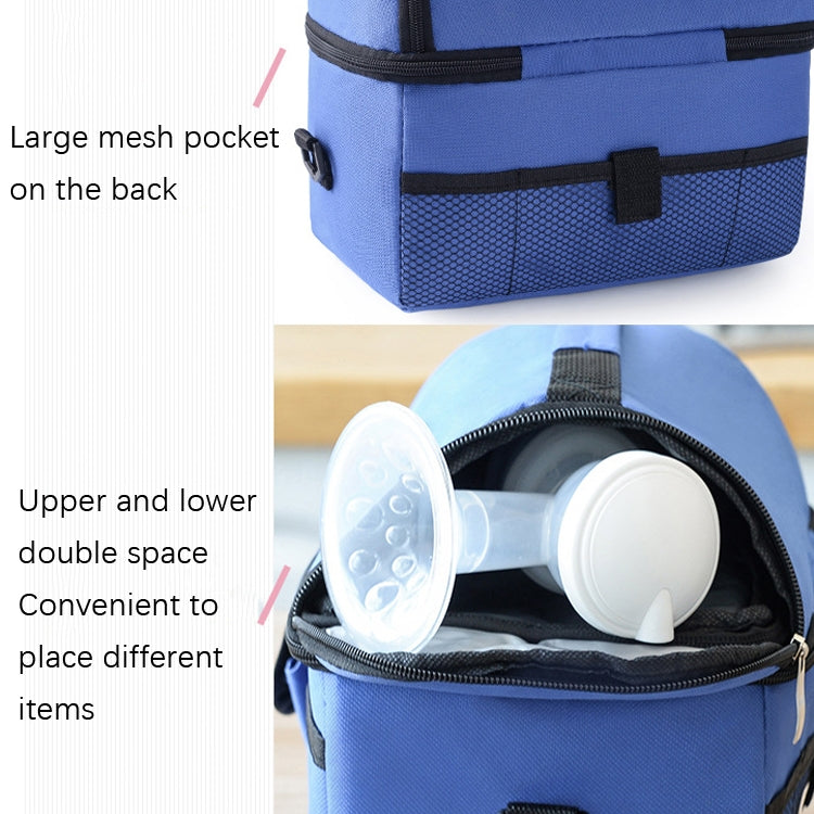 Double Insulation Bag Breast Milk Fresh Bag Bottle Mummy Bag(Black) - Lunch Bags by PMC TechLife | Online Shopping South Africa | PMC TechLife