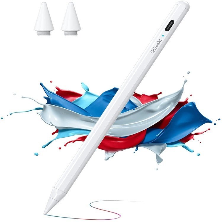QGeeM ID706 Anti-mistouch Rechargeable Active Stylus for iPad(White) - free shipping - PMC TechLife - Order now!