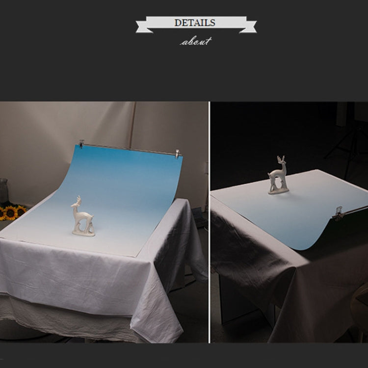 54 x 83cm Gradient Morandi Double-sided Film Photo Props Background Paper(Deep Gray / Light Gray) - Gradient Color by PMC TechLife | Online Shopping South Africa | PMC TechLife