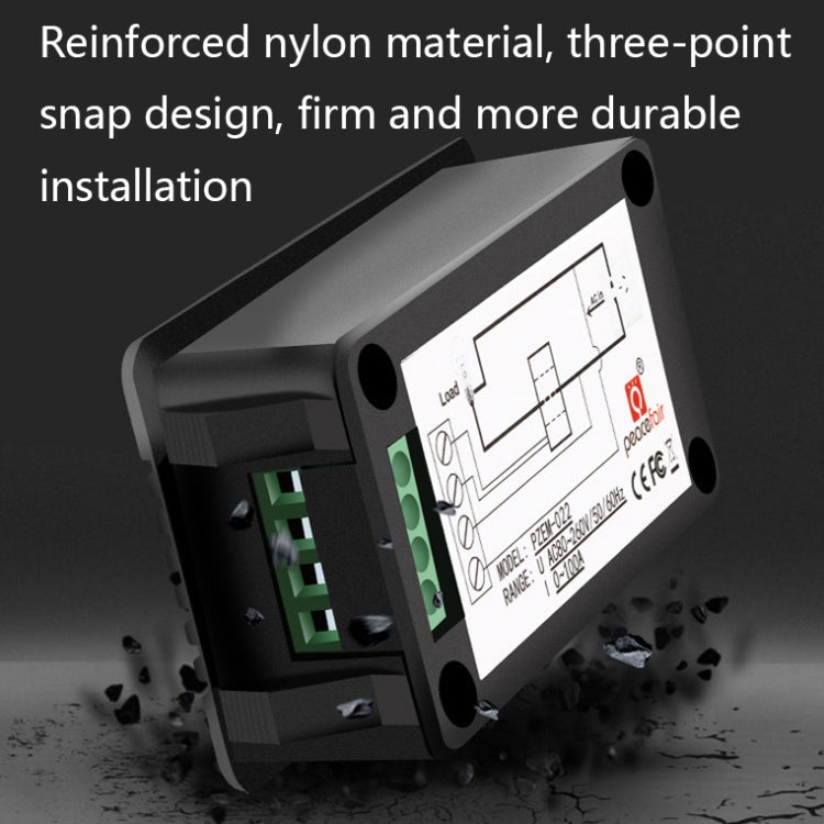 Peacefair English Version Multifunctional AC Digital Display Power Monitor, 100A (Closed CT) - free shipping - PMC TechLife - Order now!