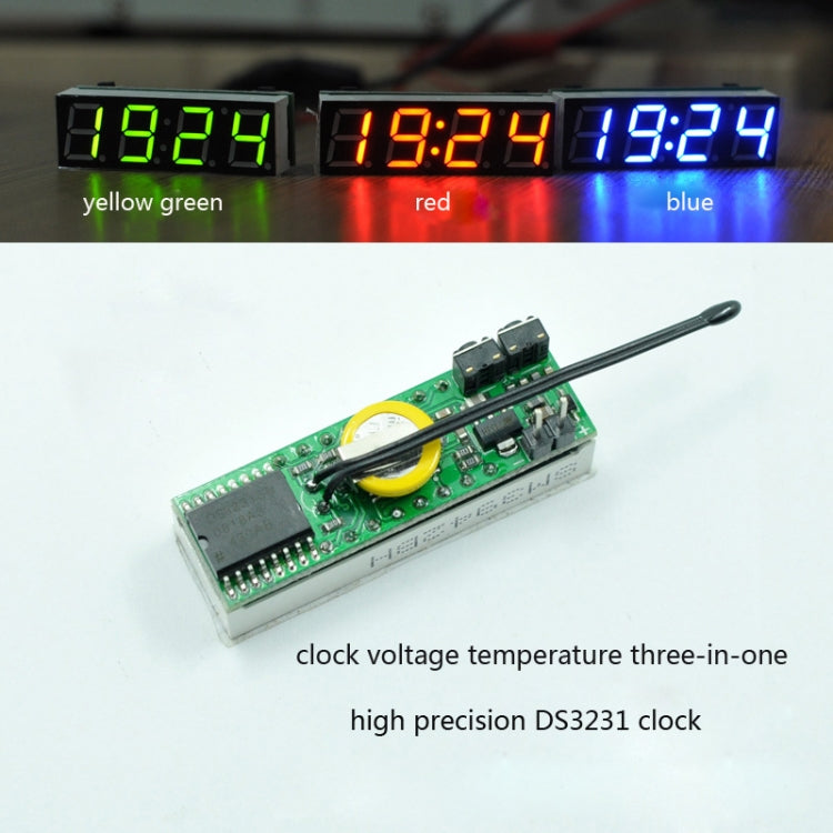 High-Precision RX8025T Digital Clock Module LED Digital Tube Electronic Clock(Green) - free shipping - PMC TechLife - Order now!
