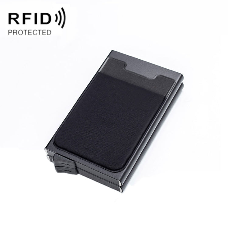 RFID Aluminum Alloy Anti-Degaussing Coin Card Holder(Black) - free shipping - PMC TechLife - Order now!