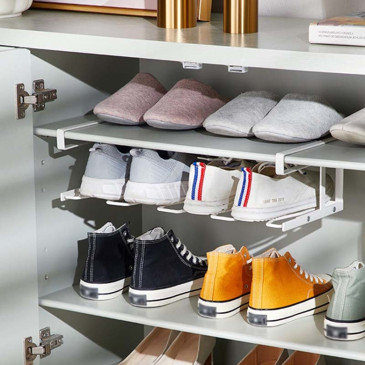 HP220110 Shoe Cabinet Partition Boot Storage Rack(White) - Shelf & Hooks by PMC TechLife | Online Shopping South Africa | PMC TechLife