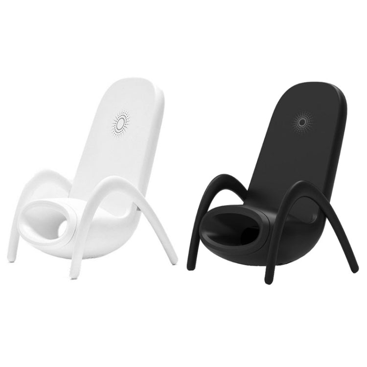 JP-wxc Chair Shape Wireless Charger with Amplifier Function(Black) - Wireless Charger by PMC TechLife | Online Shopping South Africa | PMC TechLife