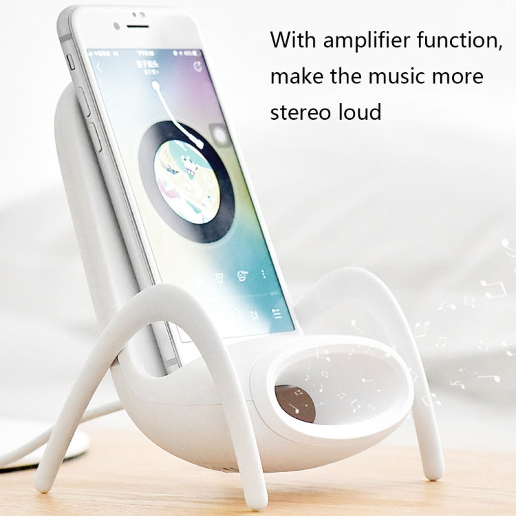 JP-wxc Chair Shape Wireless Charger with Amplifier Function(Black) - Wireless Charger by PMC TechLife | Online Shopping South Africa | PMC TechLife
