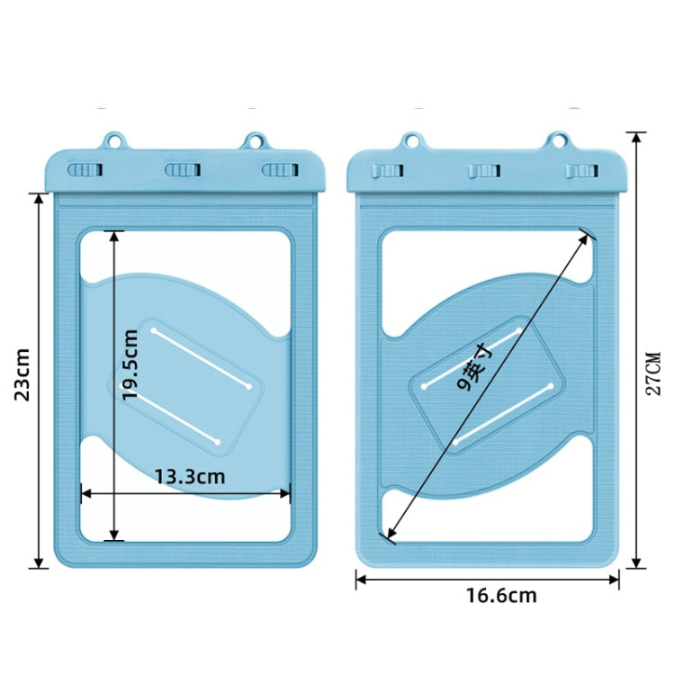 PB-01 Tablet PC Waterproof Bag For Below 9 Inches(Gray Blue) - Waterproof Bag by PMC TechLife | Online Shopping South Africa | PMC TechLife