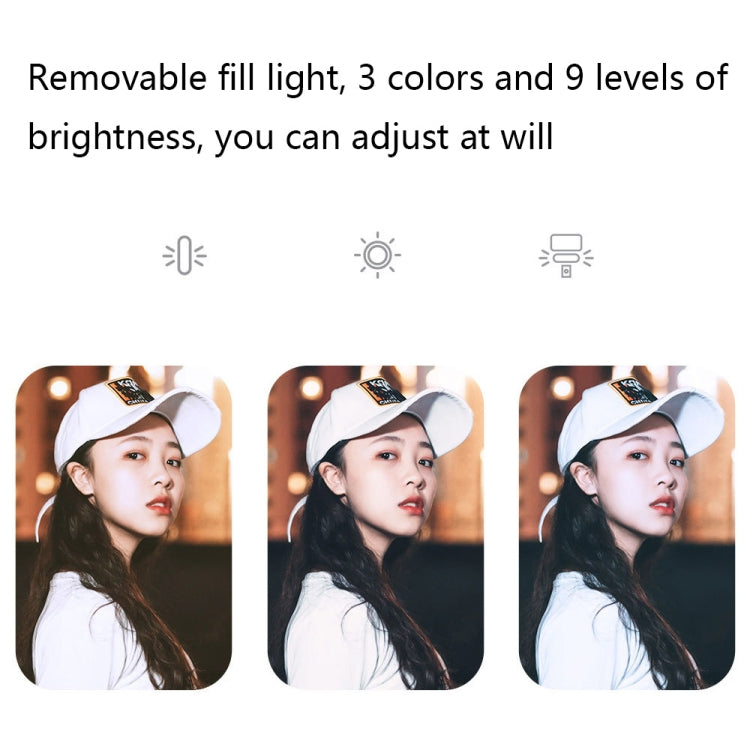 Removable Fill Light Phone Handheld Stabilizer with APP(Q09 Black) - Handheld Gimbals by PMC TechLife | Online Shopping South Africa | PMC TechLife