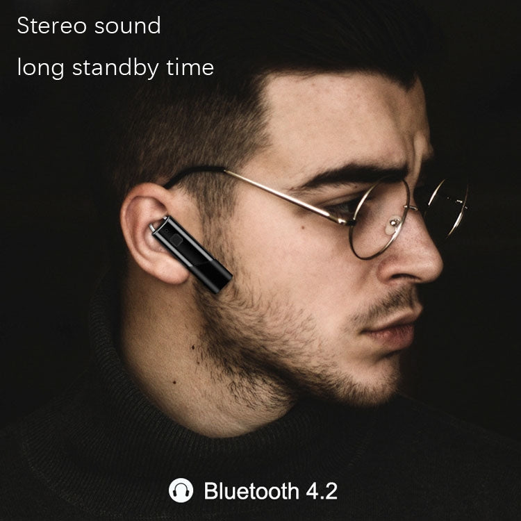 Single Ear 4.2 Bluetooth Headset Stereo HIFI Sports Wireless Bluetooth Headset(A2 White) - Bluetooth Earphone by PMC TechLife | Online Shopping South Africa | PMC TechLife