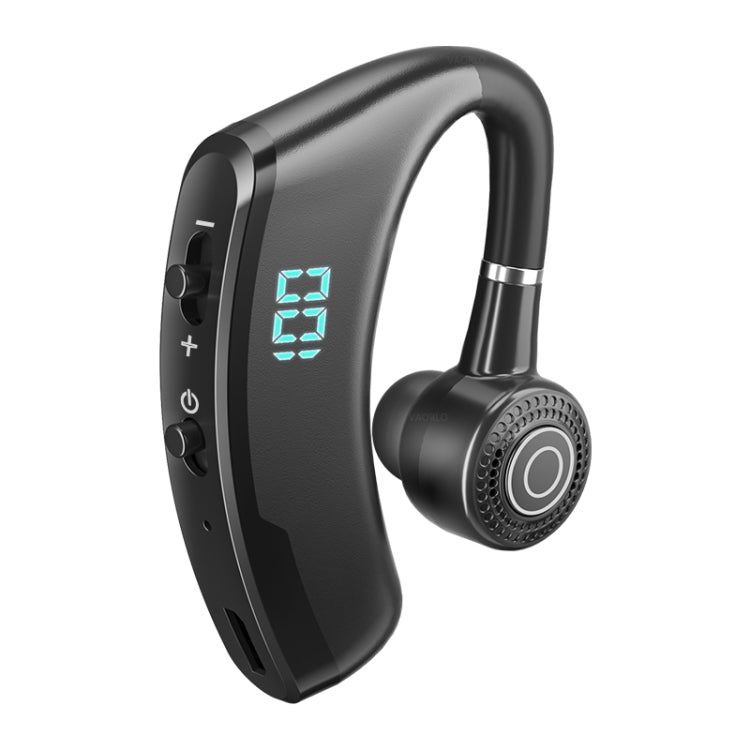 V9S Bluetooth Headset Noise Cancelling Headphones With LED Display(Black Single Ear) - Bluetooth Earphone by PMC TechLife | Online Shopping South Africa | PMC TechLife