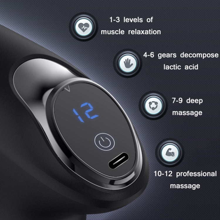 PS818 Variable Speed Vibrating Mini Muscle Fascia Relax Massager, Specification: 12 Gear (Red) - Massage gun & Accessories by PMC TechLife | Online Shopping South Africa | PMC TechLife | Buy Now Pay Later Mobicred