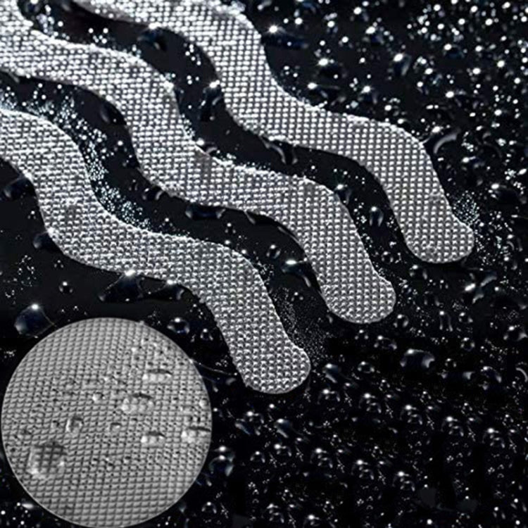 24pcs /Bag Wavy Shaped Safety Bathtub Non-Slip Sticker, Specification:  1.3 x 18cm(Black) - Adhesives & Sealers by PMC TechLife | Online Shopping South Africa | PMC TechLife