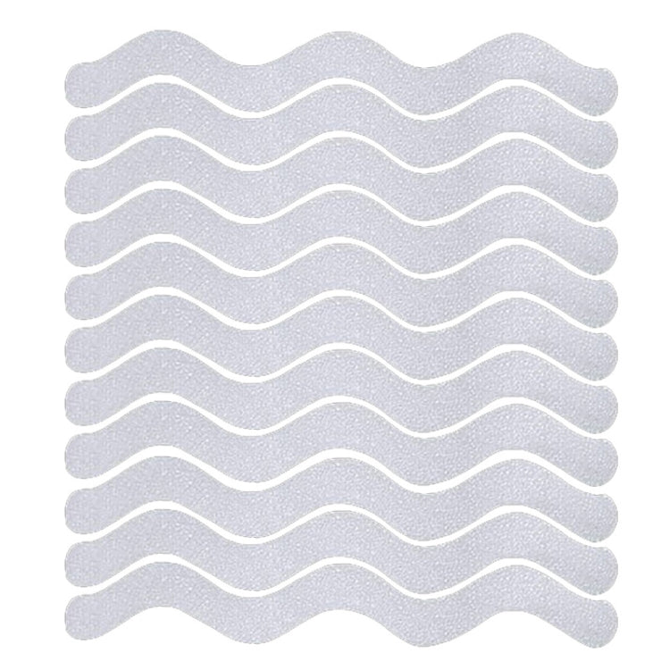 24pcs /Bag Wavy Shaped Gravel Pattern Bathtub Non-Slip Sticker, Specification: 1.3 x 18cm(Transparent) - Adhesives & Sealers by PMC TechLife | Online Shopping South Africa | PMC TechLife