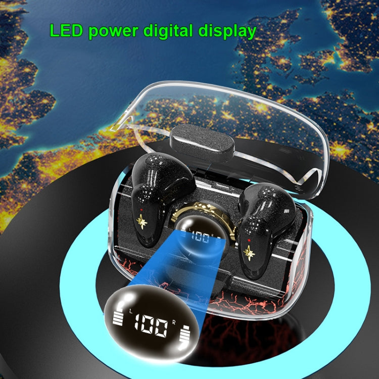 TWS Wireless Bluetooth Headset In-ear Space Capsule Gaming Headset(Transparent White) - TWS Earphone by PMC TechLife | Online Shopping South Africa | PMC TechLife