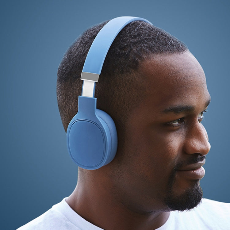 VJ087 Folding Wireless Sports Bluetooth Gaming Headset(Blue) - Headset & Headphone by PMC TechLife | Online Shopping South Africa | PMC TechLife