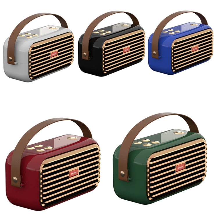 X7 Outdoor Portable Dual Speaker Wireless Bluetooth Retro Portable Speaker(White) - Desktop Speaker by PMC TechLife | Online Shopping South Africa | PMC TechLife