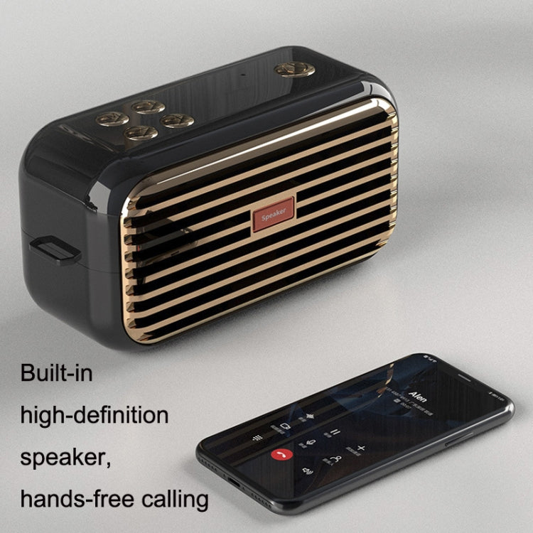 X7 Outdoor Portable Dual Speaker Wireless Bluetooth Retro Portable Speaker(White) - Desktop Speaker by PMC TechLife | Online Shopping South Africa | PMC TechLife