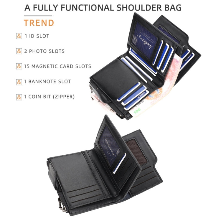 Baellerry N5013 Ladies Cropped Wallet Multi-Card Slot Zipper Buckle Coin Purse(Grey) - free shipping - PMC TechLife - Order now!